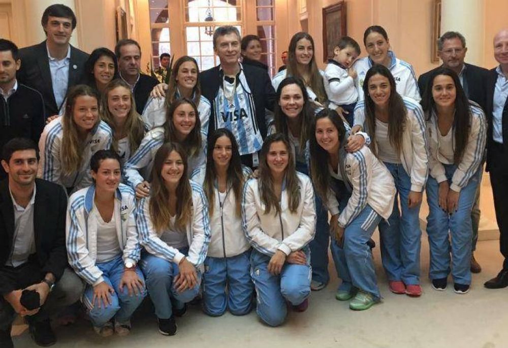Mauricio Macri recibi� a Las Leonas en Olivos
