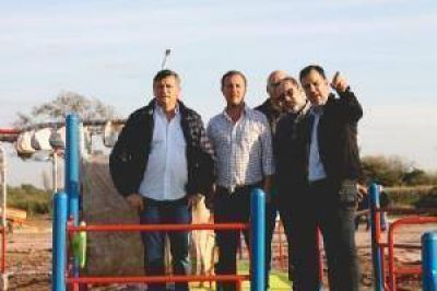 Peppo supervis� la obra del Paseo del Bicentenario que se inaugura el 9 de Julio