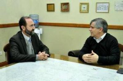 El doctor Luis Blanco visit� al intendente Guillermo Britos como director de IOMA