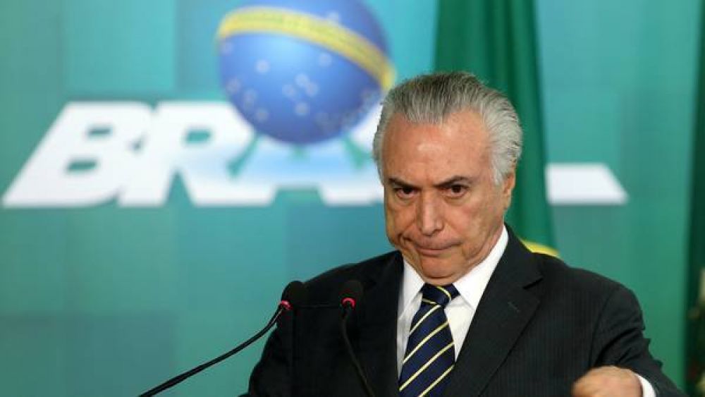 La mayor�a de los brasile�os desaprueba a Temer