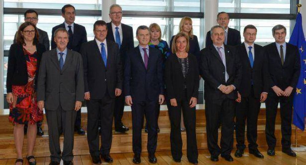 En Bruselas, Macri destac� intenci�n de avanzar en acuerdos entre la UE y Mercosur