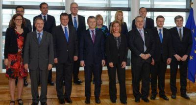 En Bruselas, Macri destac� intenci�n de avanzar en acuerdos entre la UE y Mercosur