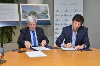 Posse y Andreotti anunciaron una importante obra en la calle Uruguay