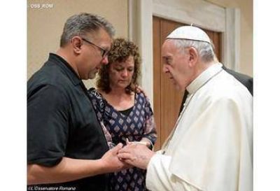 El Papa recibe a los padres del joven norteamericano encontrado sin vida en el r�o T�ber