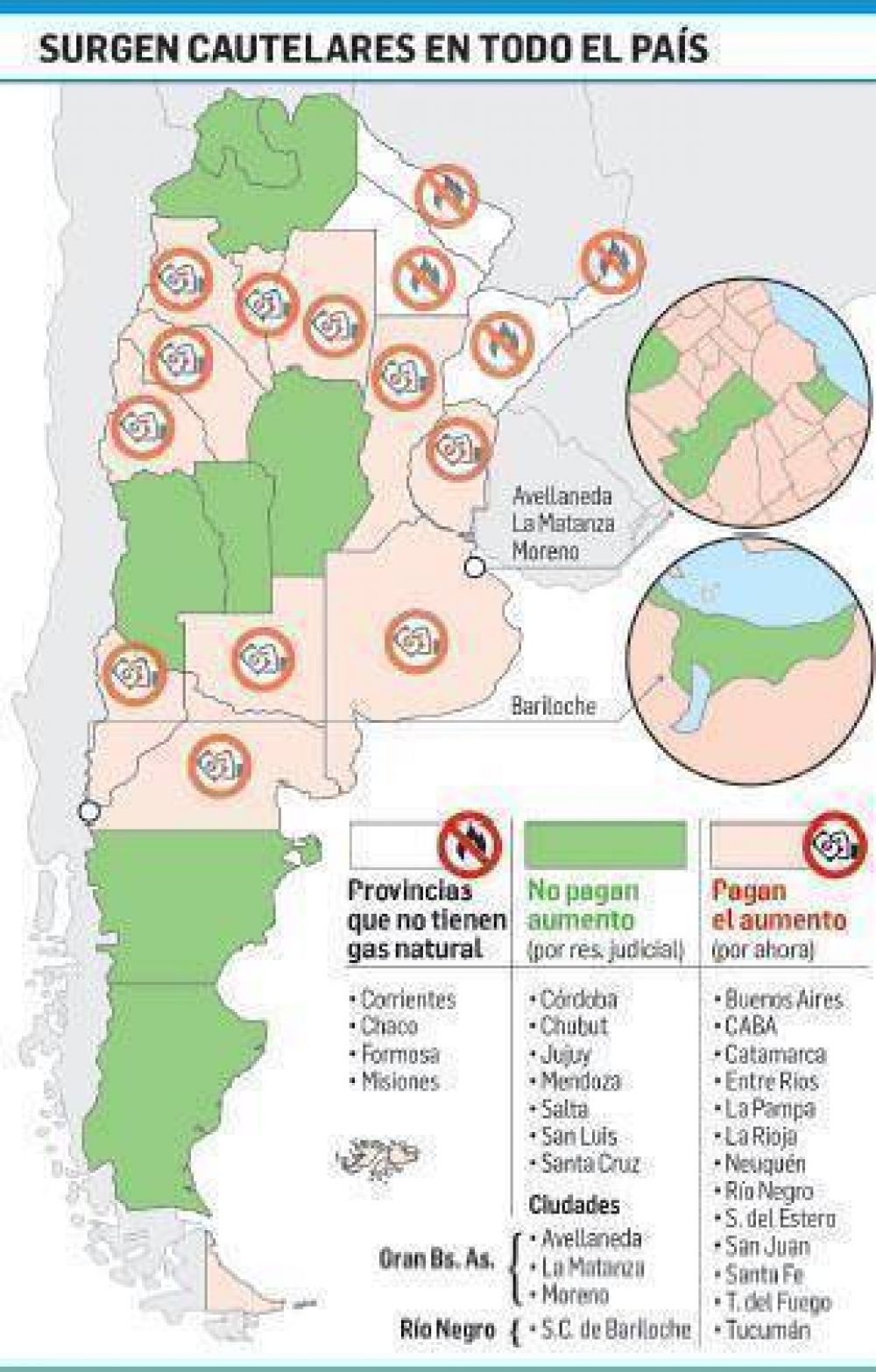 Tambin en Salta y Jujuy se frenaron aumentos en el gas