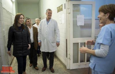 La gobernadora Vidal visit� el hospital de Azul