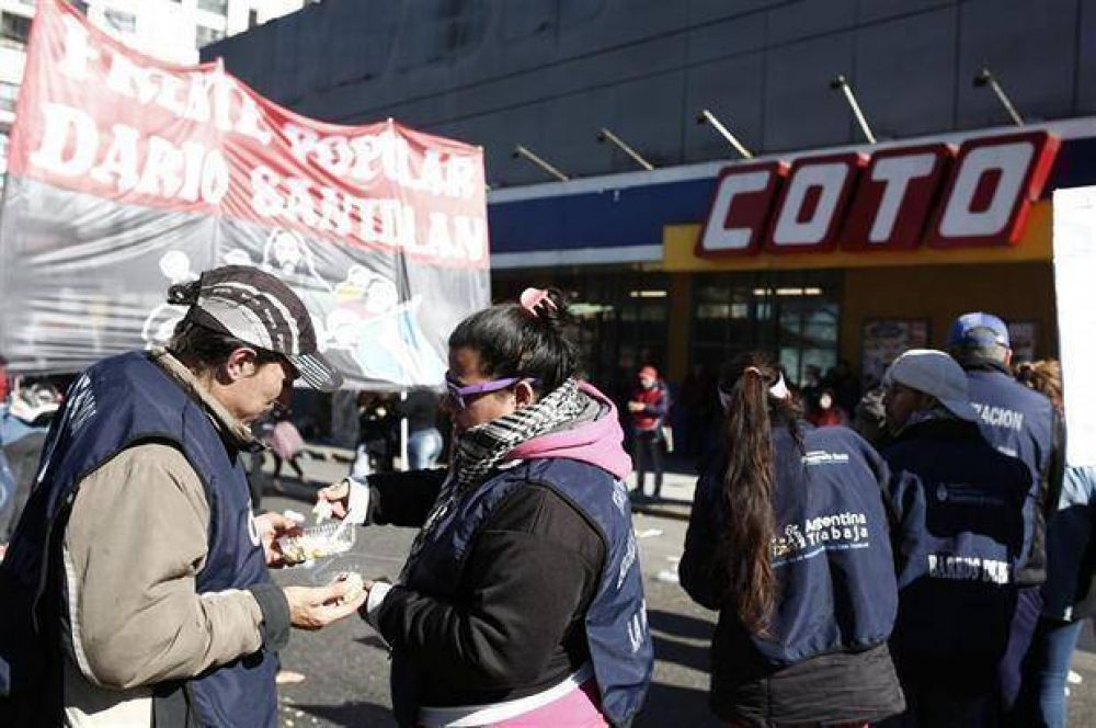 Piden comida a supermercados del Gran Buenos Aires