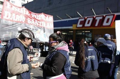 Piden comida a supermercados del Gran Buenos Aires