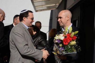 Horacio Rodr�guez Larreta visit� la DAIA