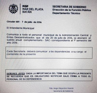 Municipales en pie de guerra: Decretar�an un paro general hasta cobrar el aguinaldo