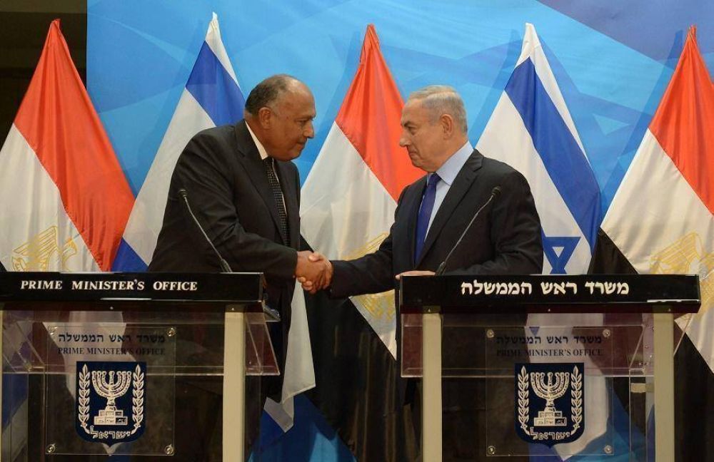 Netanyahu y el canciller egipcio se reunieron en Israel para dialogar sobre la paz en Medio Oriente