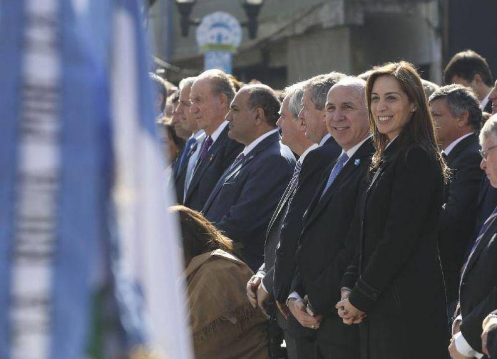 Mara Eugenia Vidal acompa al presidente Mauricio Macri en los actos por el Bicentenario