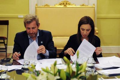 Obras para la cuenca del Salado firmaron convenio por 1.800 millones