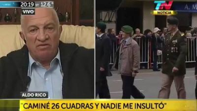 Tras el desfile, Aldo Rico le peg� duro al kirchnerismo: 