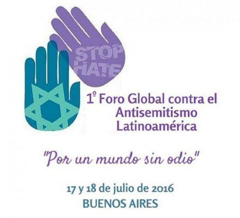 Con 180 expertos del mundo, se realizar� el Primer Foro contra el Antisemitismo en Argentina