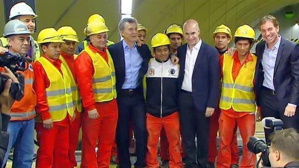 Mauricio Macri y Horacio Rodr�guez Larreta inauguraron la nueva estaci�n del subte H