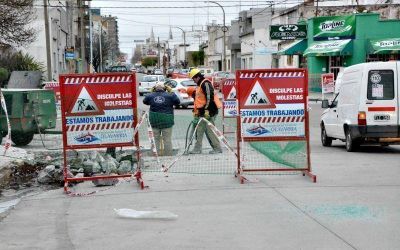 Trabajos de bacheo en la ciudad y las localidades