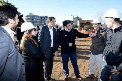 Jorge Macri recorri� las obras hidr�ulicas de La Plata