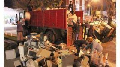 Se juntaron m�s de 7.000 kilos de chatarra el�ctr�nica