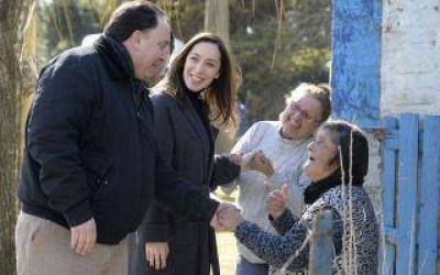 Vidal visit� las localidades Las Heras y Navarro