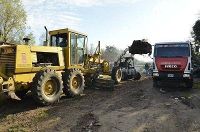 El Municipio comenz� la limpieza integral del Arroyo Mor�n