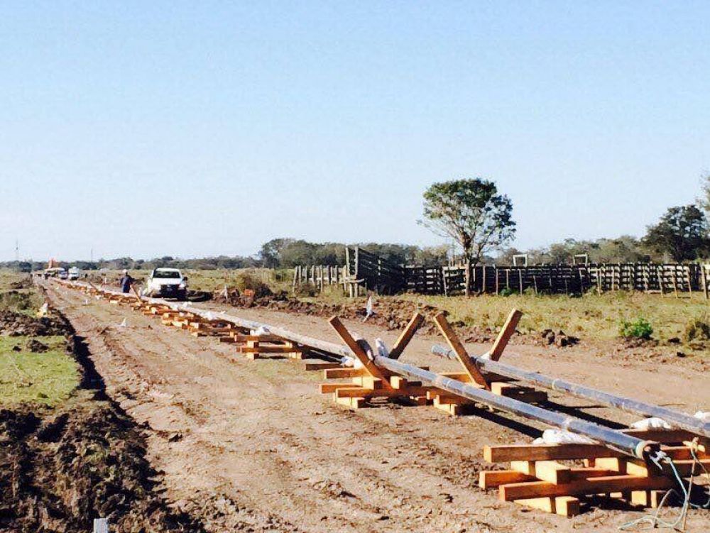 Las obras del Gasoducto del NEA continan a buen ritmo sostenido en Laguna Blanca