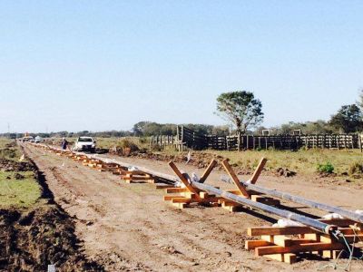 Las obras del Gasoducto del NEA contin�an a buen ritmo sostenido en Laguna Blanca