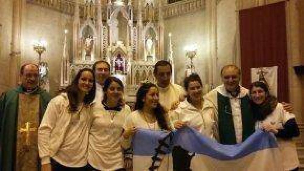 Azule�as en la Jornada Mundial de la Juventud en Polonia, con la presencia del Papa Francisco