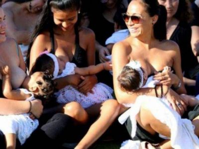 Marplatenses en �teteada masiva� en solidaridad con la mam� que impidieron amamantar a su beb� en una plaza
