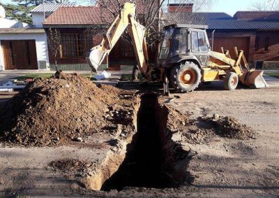 Obras de cloacas previas a numerosos asfaltos