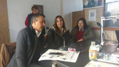 Cristian Azcona y Mercedes Morro recorrieron la ciudad de Madariaga