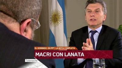 Mauricio Macri, con Jorge Lanata: 