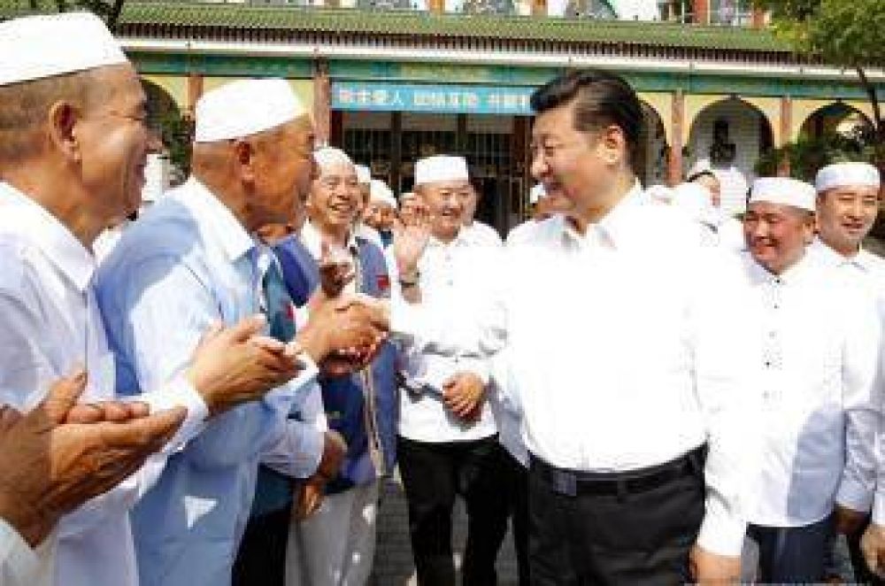 Presidente chino visit la provincia de Ningxia a mayora musulmana