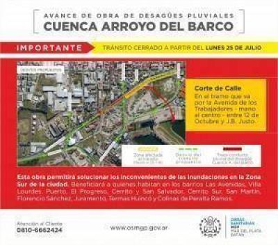 OSSE anunci� el corte de calles por el comienzo de importante obra