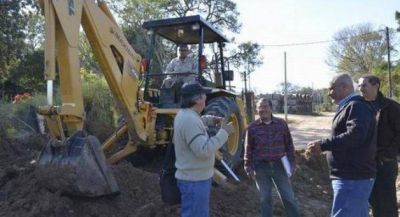 Construyen red cloacal en tres barrios de la ciudad