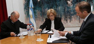 Grindetti se reuni� con Insaurralde y firmaron un convenio