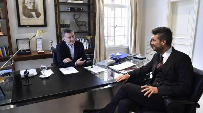 Mauricio Macri est� reunido con Marcelo Tinelli en Olivos