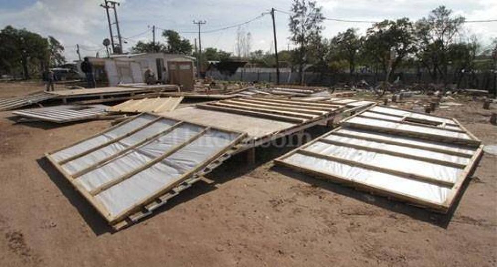 El municipio desarma los m�dulos para evacuados