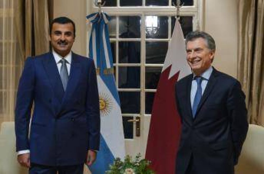 El presidente argentino recibi al Emir de Qatar y acordaron dinamizar la relacin bilateral