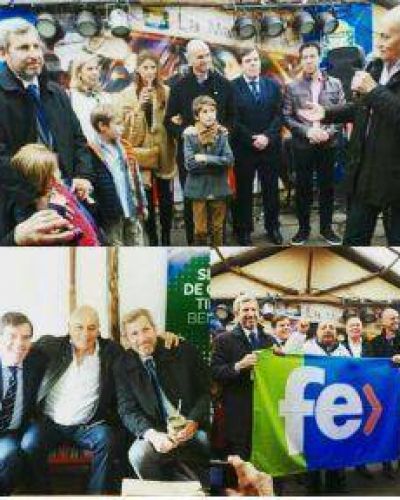 Venegas en la Matera de la UATRE junto a Frigerio, Dietrich y Montenegro  