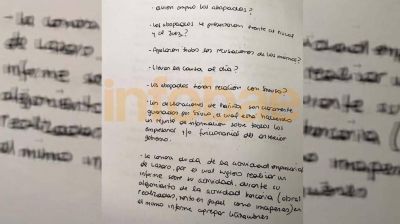 Revelan una carta atribuida a Cristina Elisabet Kirchner que le enviaron a L�zaro B�ez