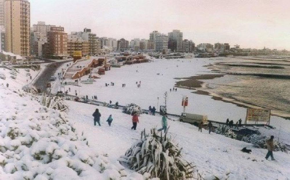 Se cumplen 25 a�os de la gran nevada en Mar del Plata