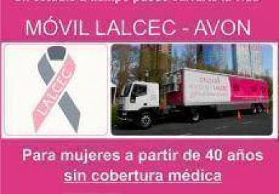 Arribar� el cami�n de Lalcec para prevenir el c�ncer de mama