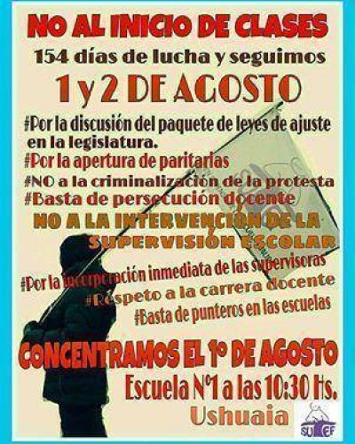 El SUTEF convoc� a un nuevo paro