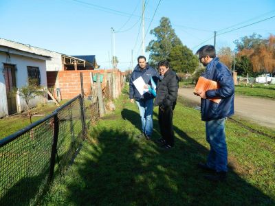 ENOHSA Y OSSE RECORRIERON OBRAS DE RED DE AGUA EJECUTADAS EN BELTR�N Y ALTO CAMET