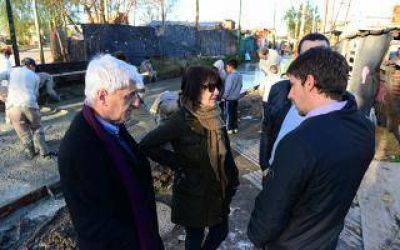 San Fernando: Andreotti recorri� obras de urbanizaci�n en San Jorge