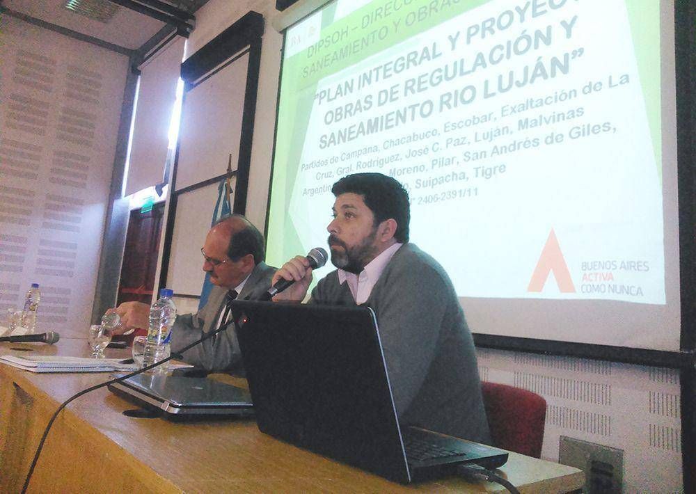 Obras en el r�o Luj�n: reservorios, ampliaci�n y remoci�n de puentes