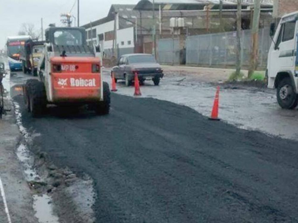 Trabajos en Camino Belgrano