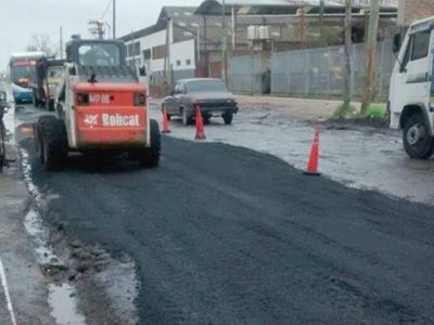 Trabajos en Camino Belgrano