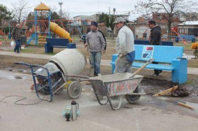 Reparan las instalaciones del Centro Recreativo Evita